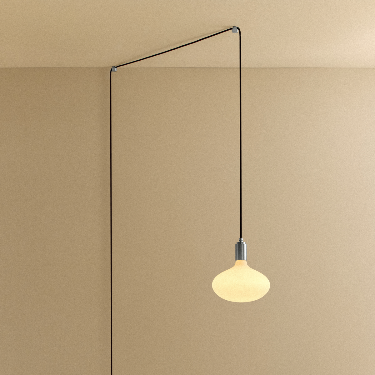 Oval II Plug-In Pendant Light in Stainless Steel