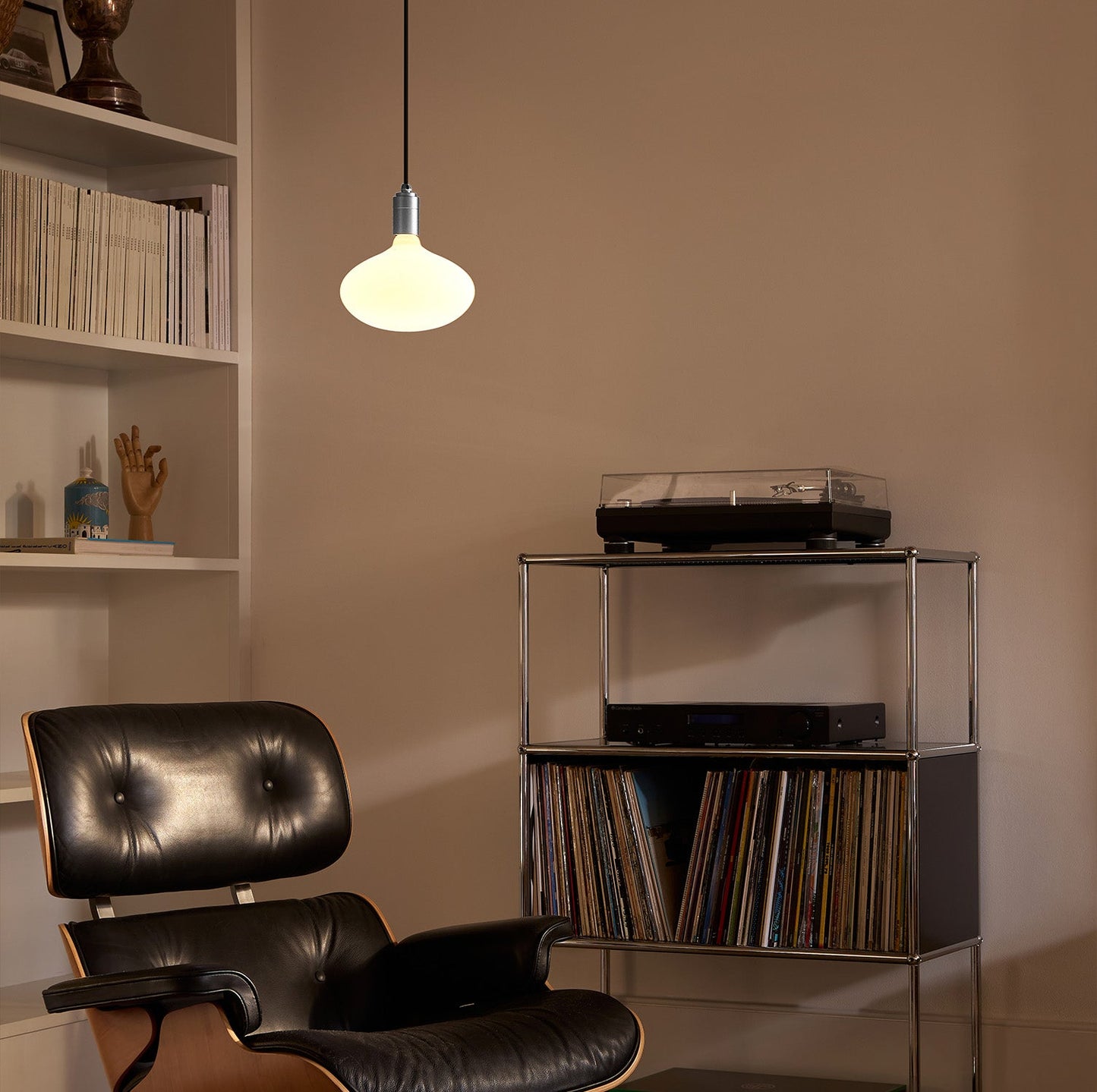 Oval II Plug-In Pendant Light in Stainless Steel