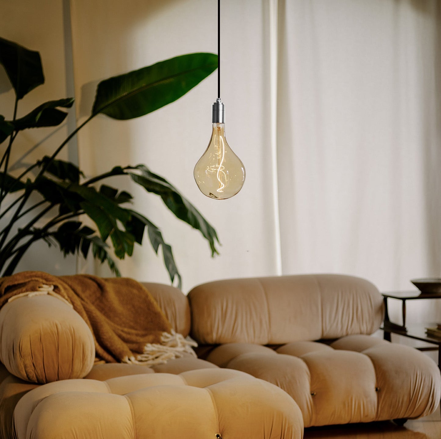 Voronoi II Plug-In Pendant in Stainless Steel