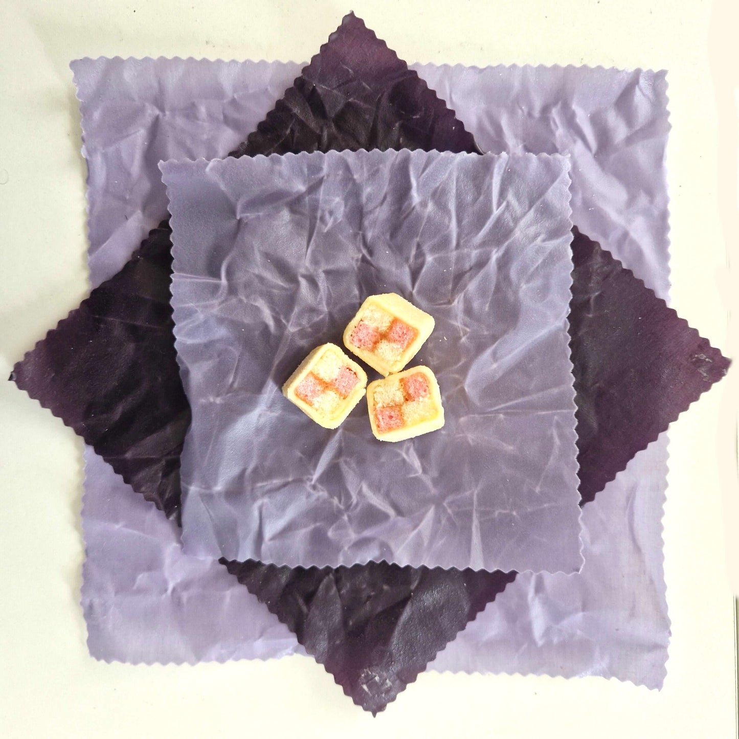 Honey Bee Good Set of 3 Handmade Beeswax Wraps | Earth Tones Plum
