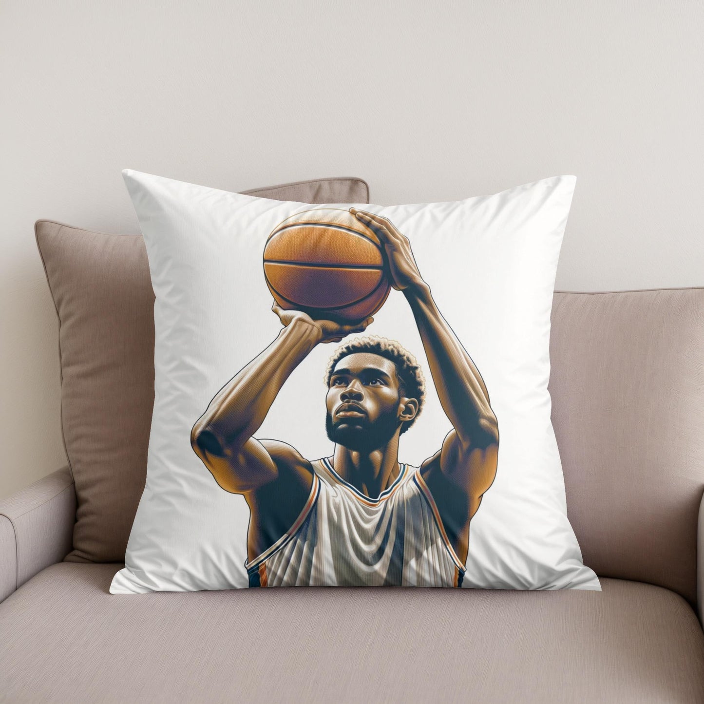 Free Throw Focus Cotton Cushion