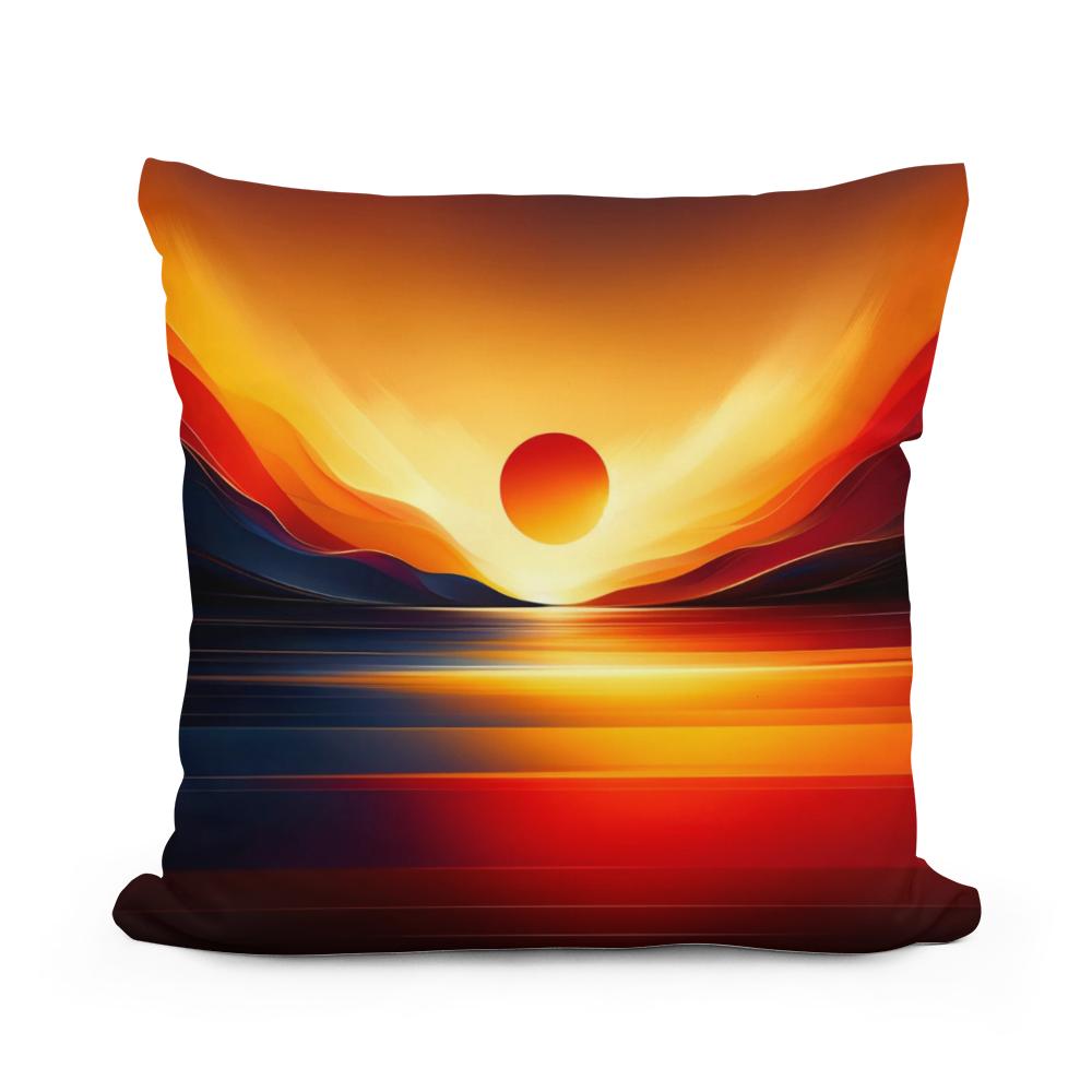 Sunset Simplicity Cotton Cushion