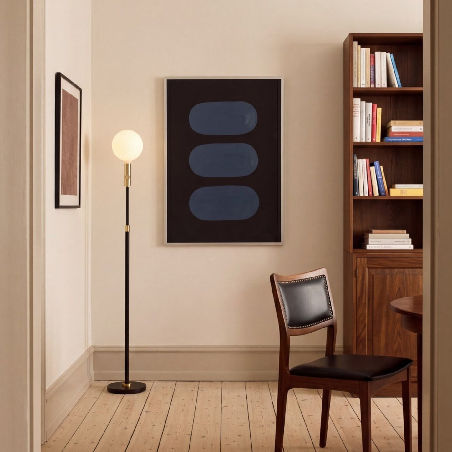 Poise Adjustable Floor Lamp in Brass