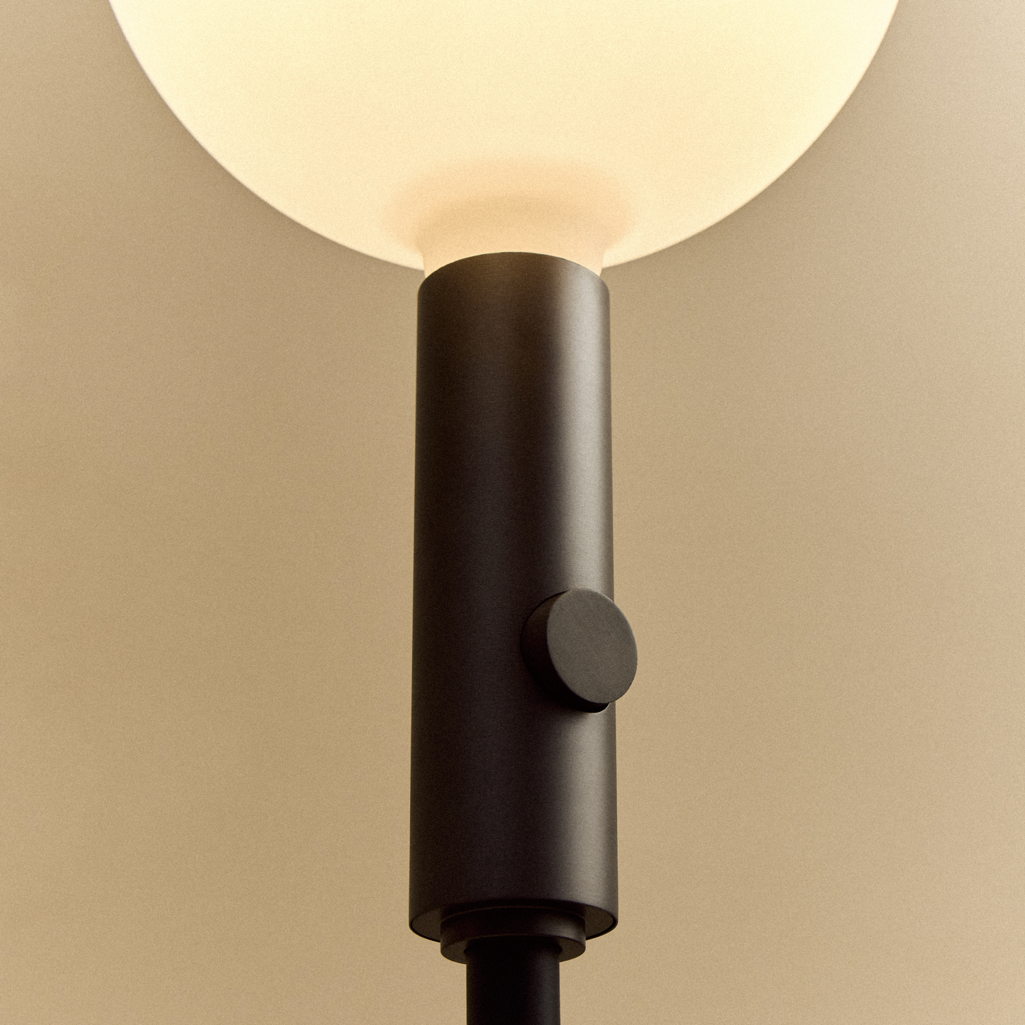 Poise Adjustable Floor Lamp in Graphite + Sphere V