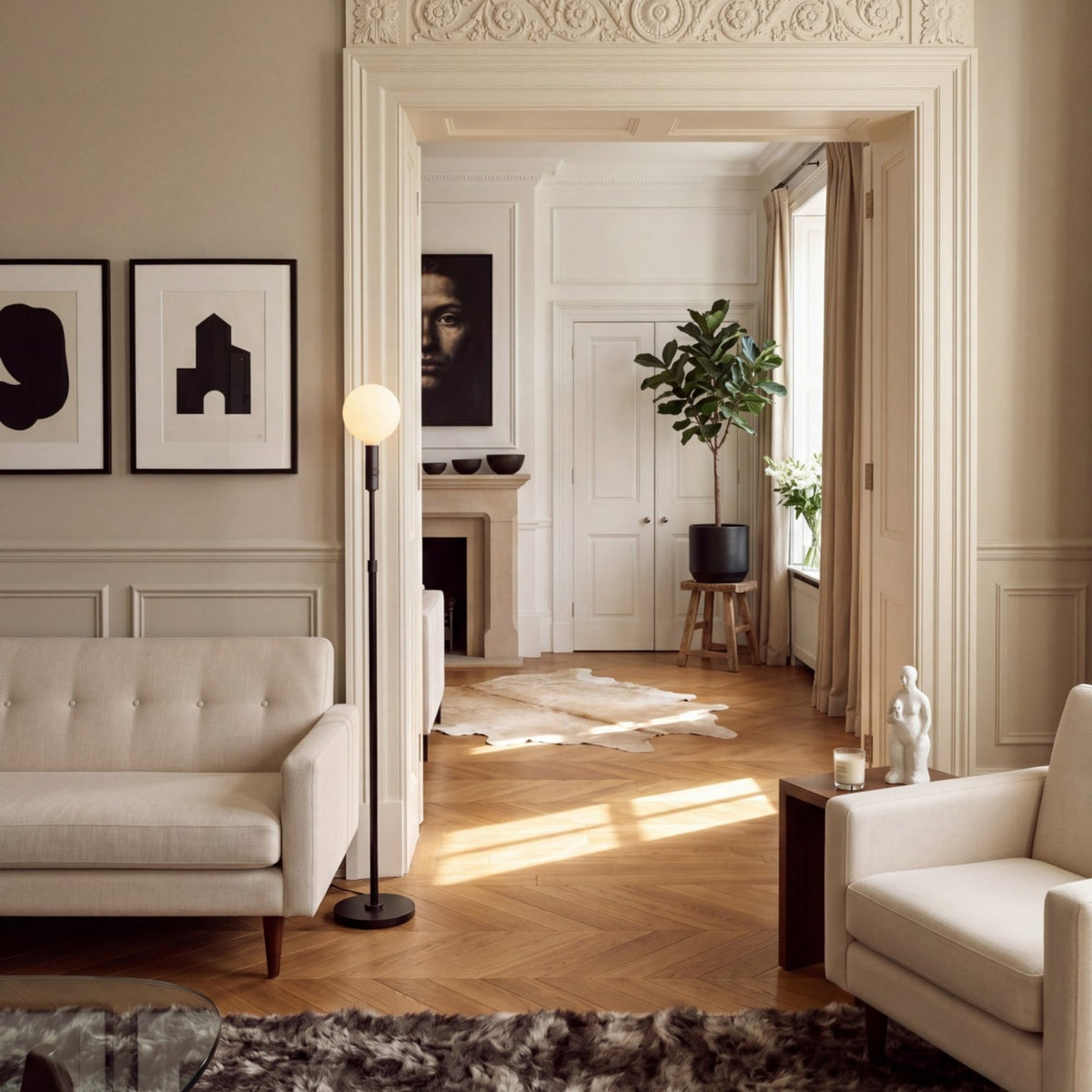 Poise Adjustable Floor Lamp in Graphite