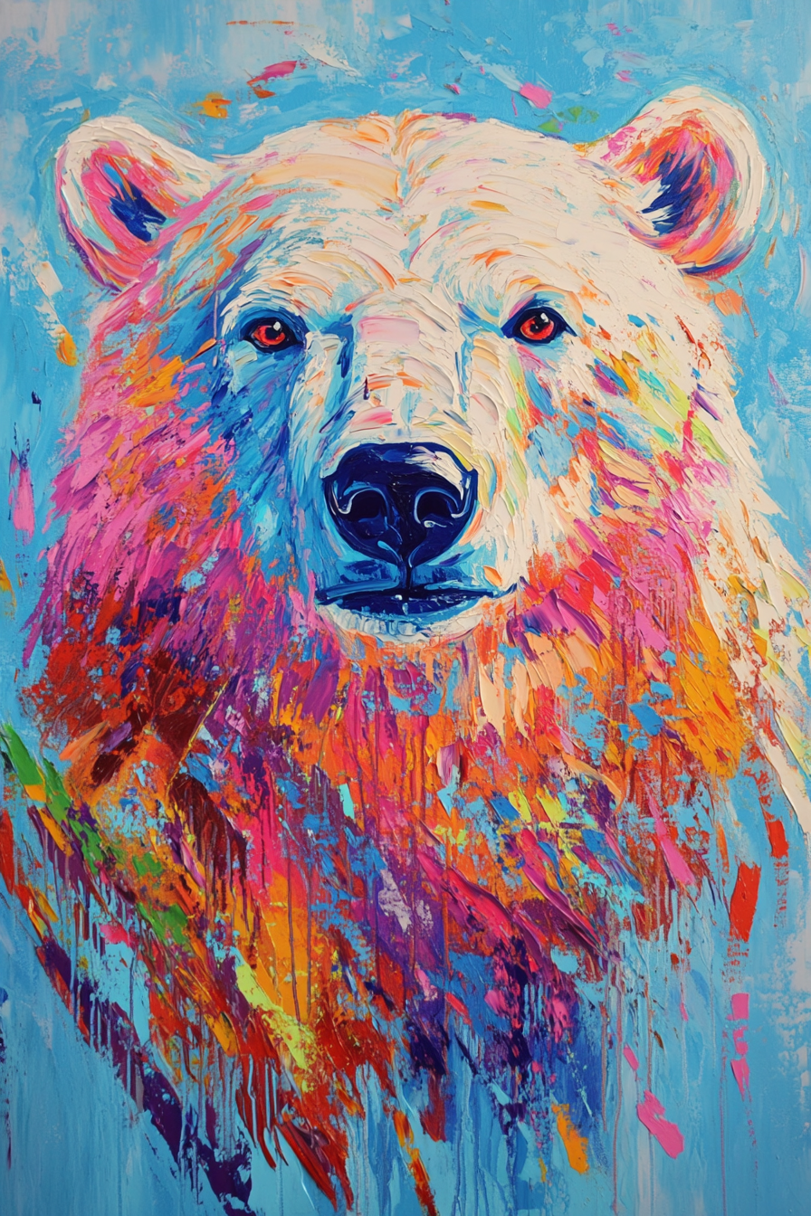 Polar Bear Symphony Canvas