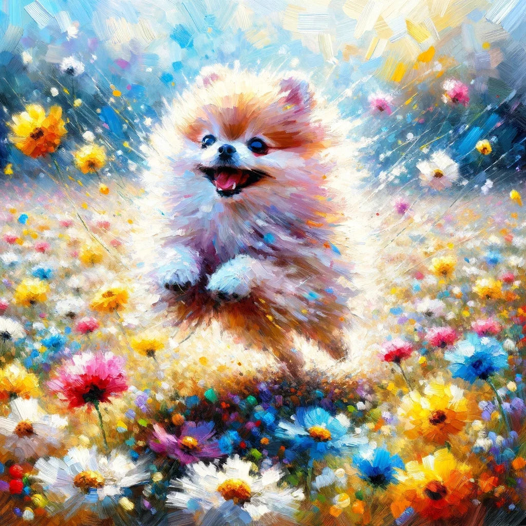 Pomeranian Joy Canvas