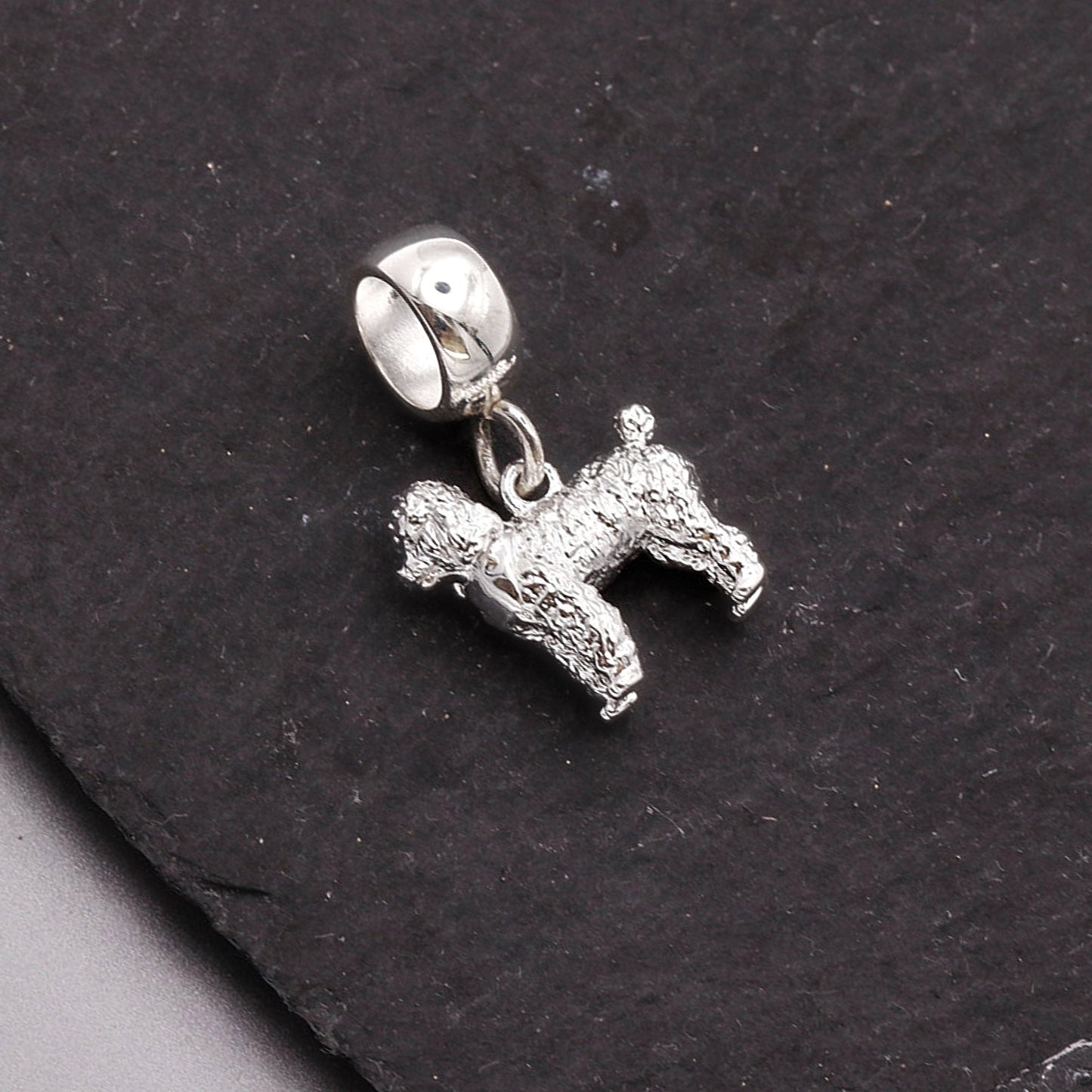 Poodle Silver Dog Charm