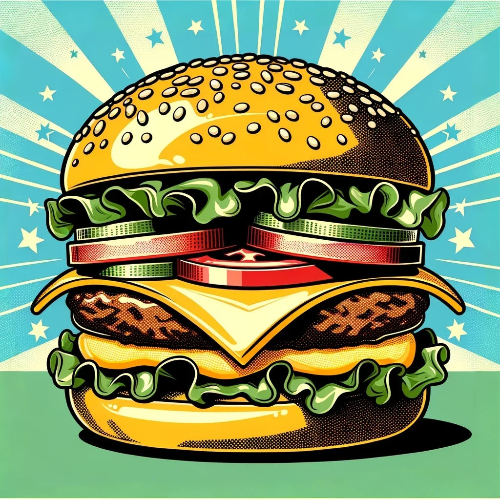 Pop Burger Canvas