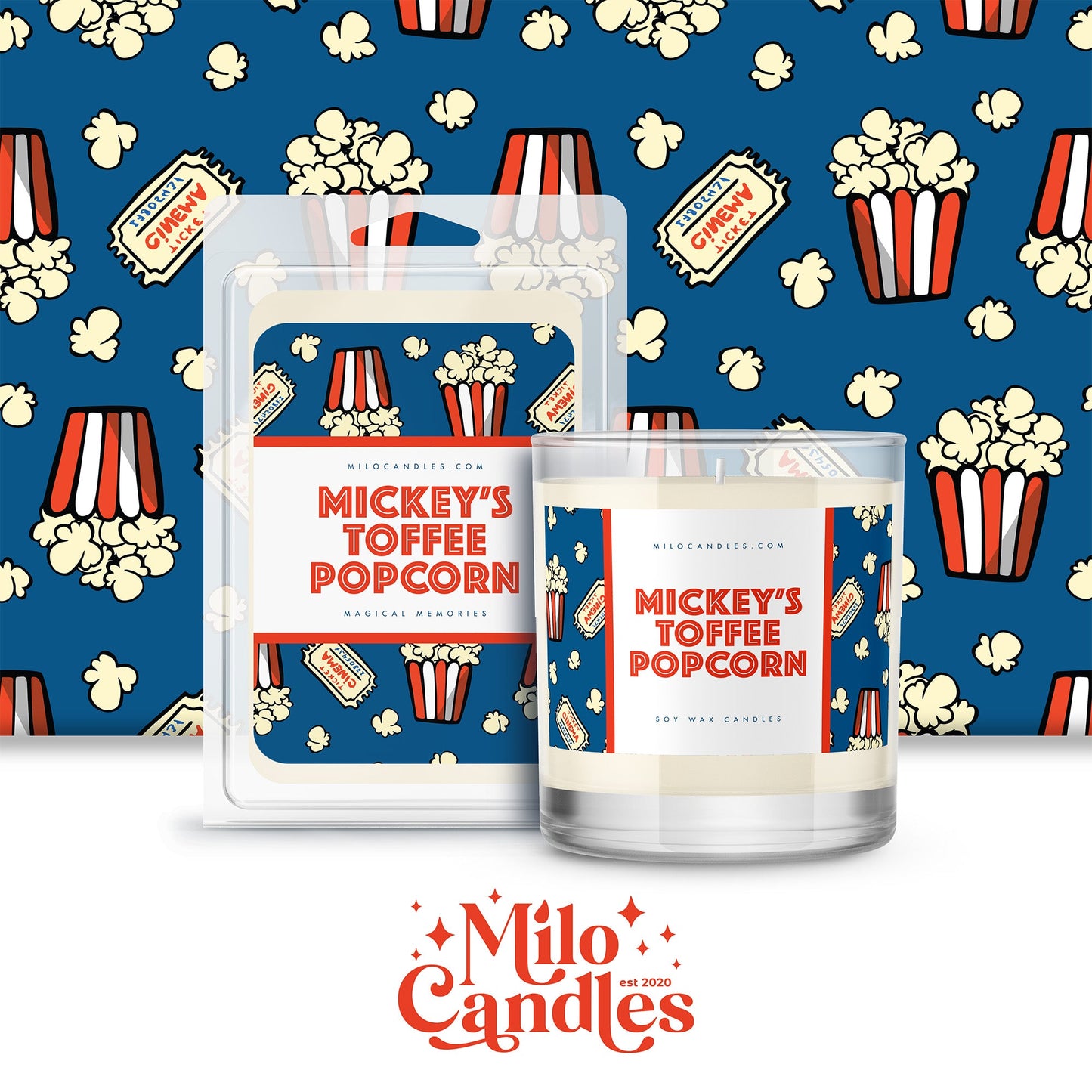 Mickey's Toffee Popcorn Candle
