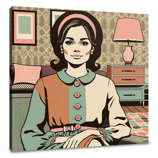 Retro Harmony Canvas
