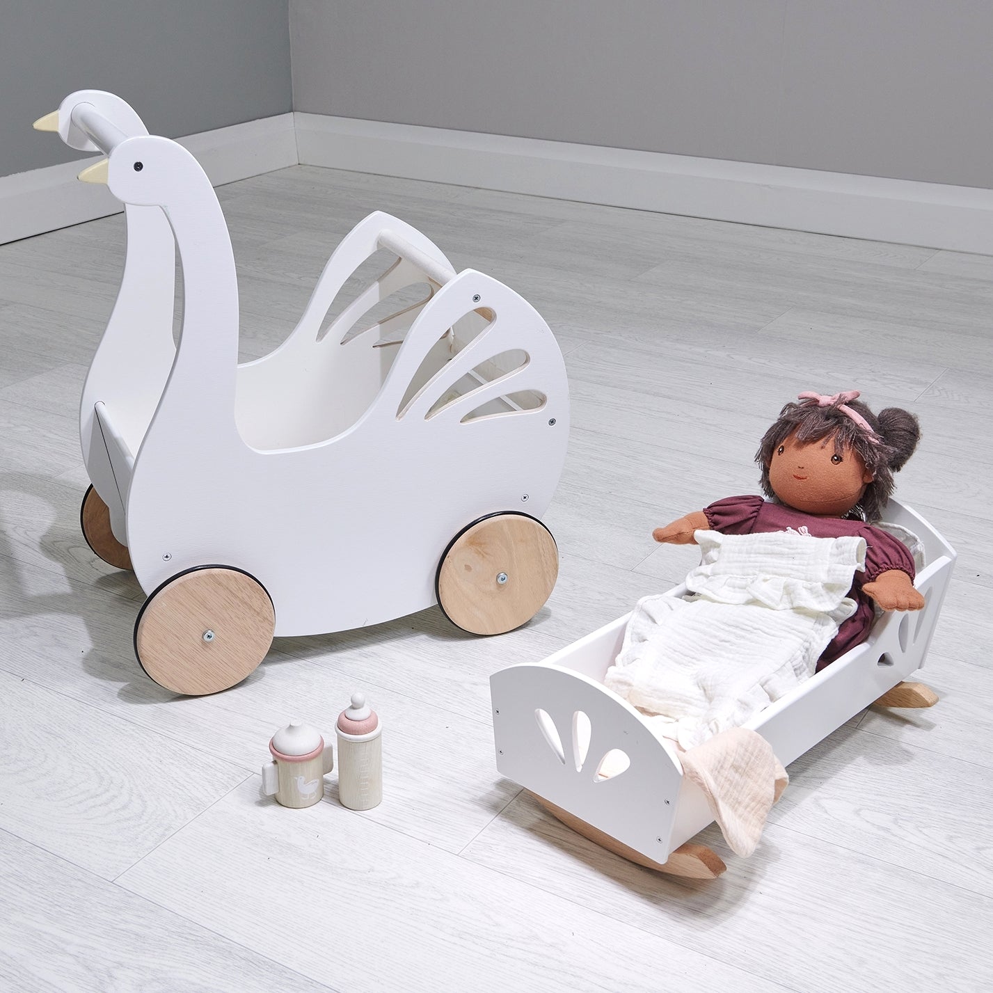Lola Caring Bundle (Lola Doll, Pram, Dolly Bed)