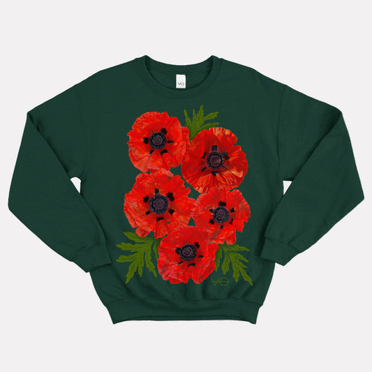 Pressed Poppies Sweatshirt (Unisex)