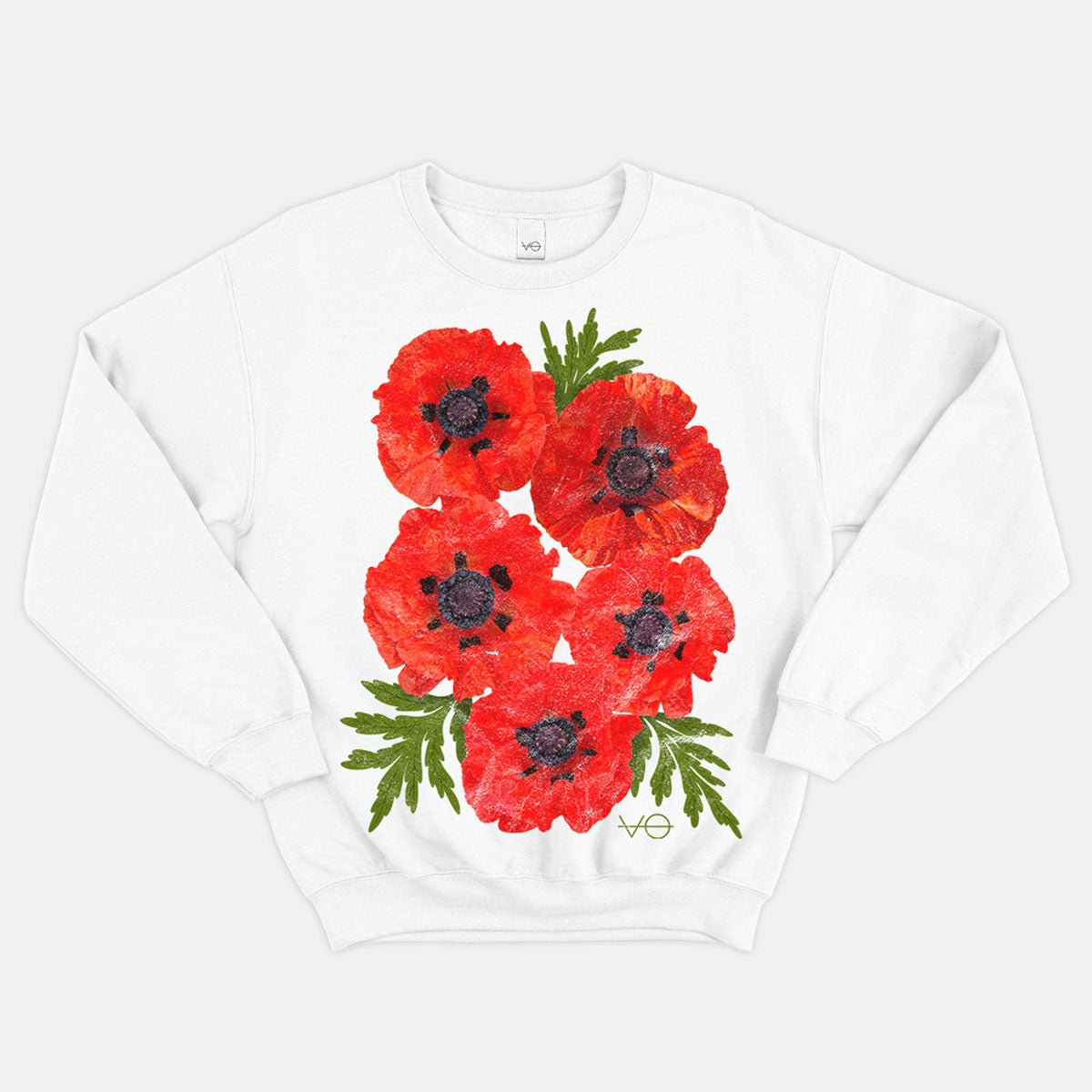 Pressed Poppies Sweatshirt (Unisex)