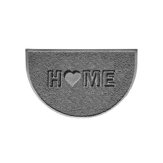 Home Heart Embossed Halfmoon Spaghetti Indoor/Outdoor Doormat