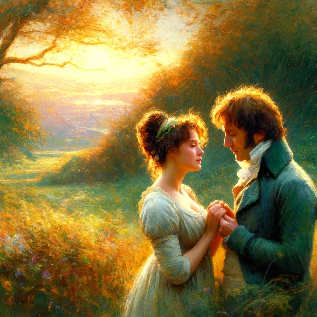 Pride and Prejudice Countryside Love Canvas
