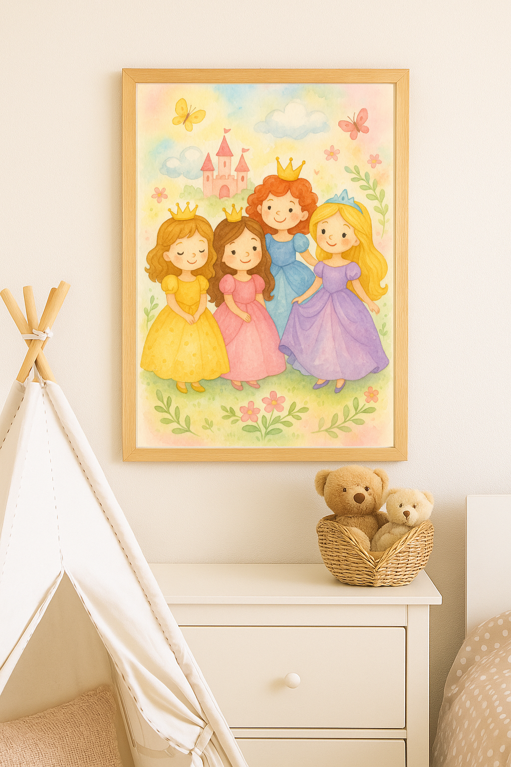 Princess Squad – Fairytale Wall Art for Girls’ Bedrooms