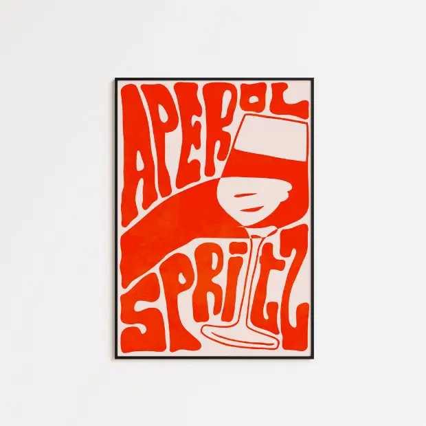 Funky Aperol Typography