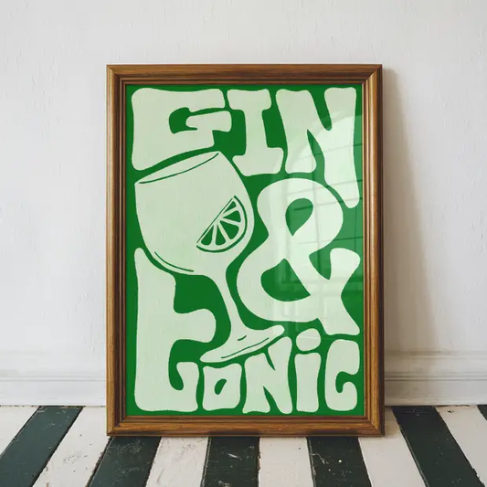 Funky Gin & Tonic - A5 Print
