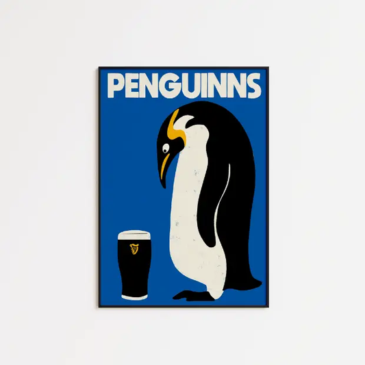 Penguinns - Penguin Guinness - A5 Print
