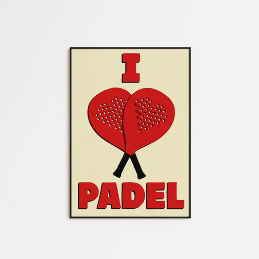 I Love Padel - A5 Print