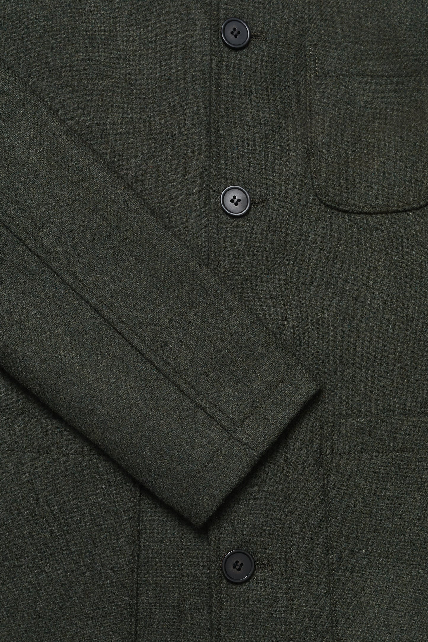 Chiltern Shacket Sleeve Lining - Birbo Twill Olive