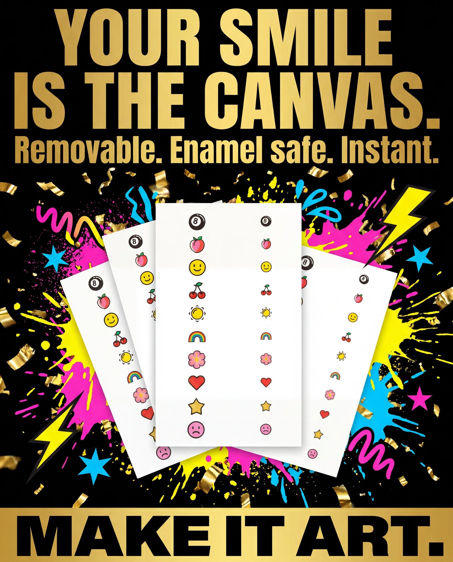 Tooth Tattoo Stickers – Smile, But Make It Art