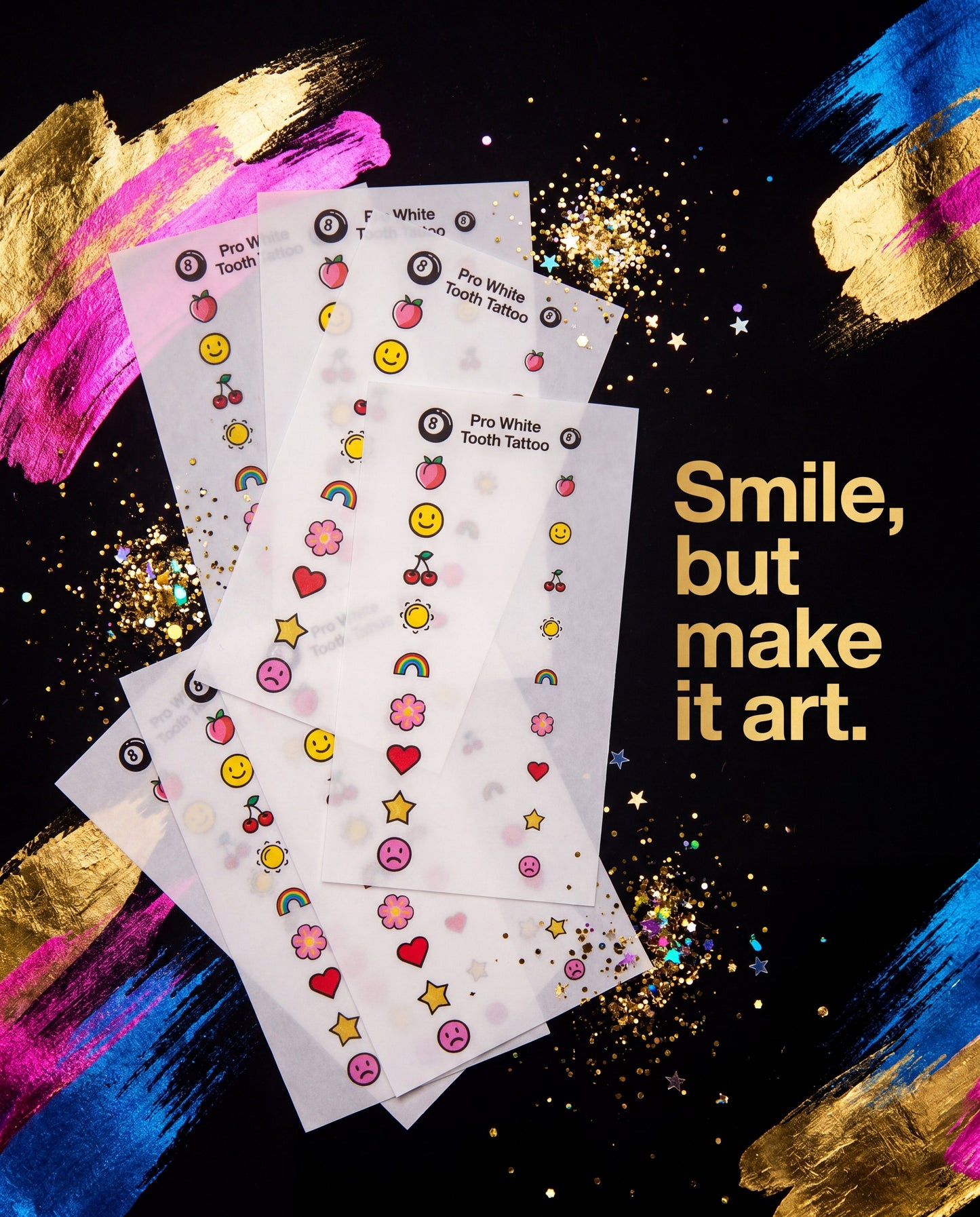 Tooth Tattoo Stickers – Smile, But Make It Art