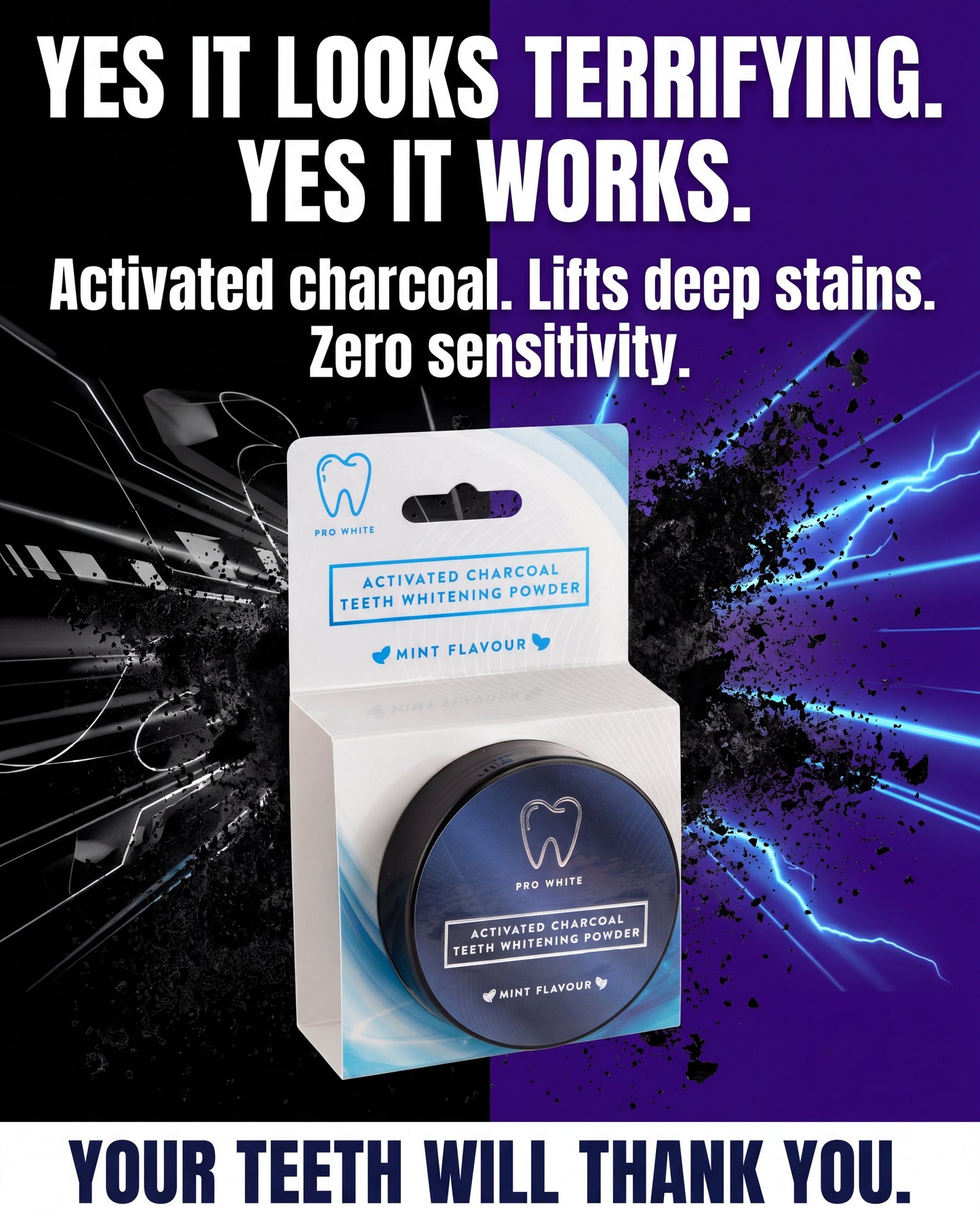 Activated Charcoal Teeth Whitening Powder