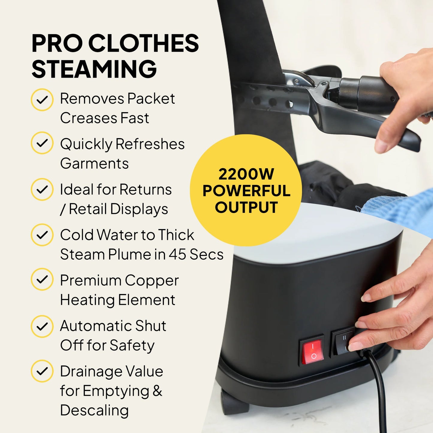 f1600 Commercial Clothes Steamer