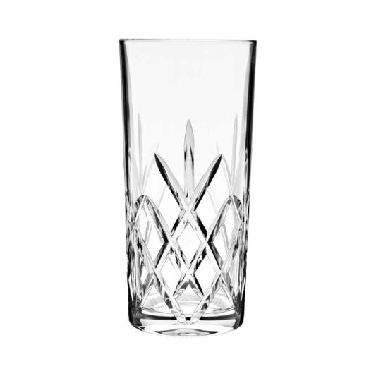Flamenco Crystalite Full Cut Highball Glasses - 350ml - Set of 6
