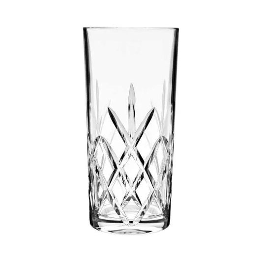 Flamenco Crystalite Full Cut Highball Glasses - 350ml - Set of 6