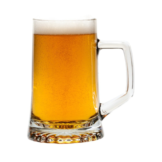 Large Glass Stern Tankard - 510ml - Clearance