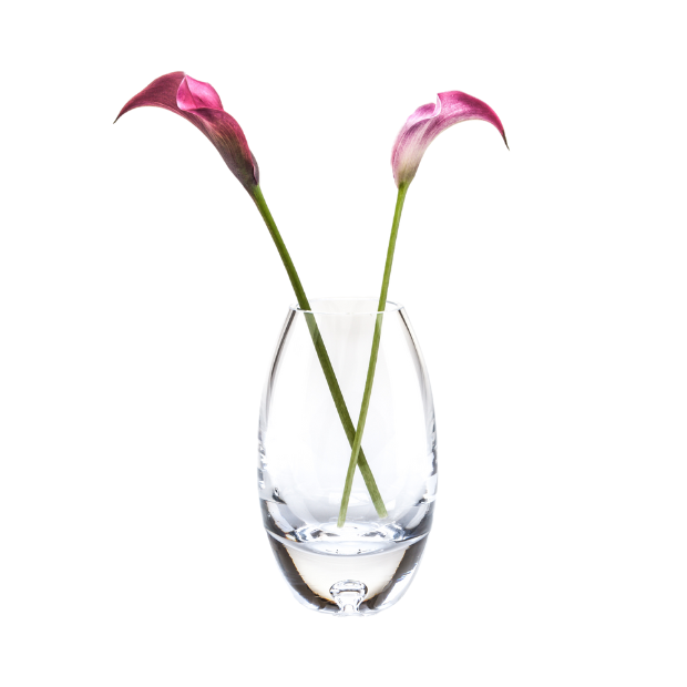 Bubble Based Barrel Vase - 15cm