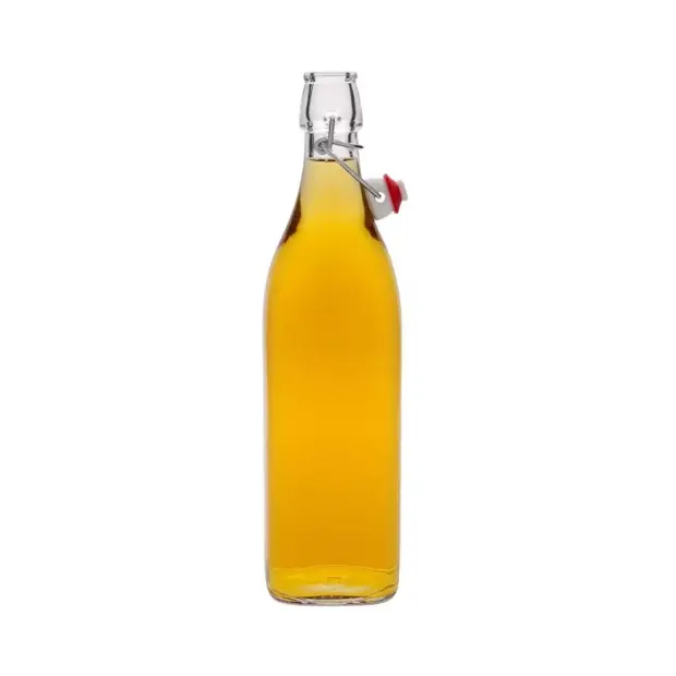 Bormioli Rocco Square Swing Top Bottle - 1 Litre