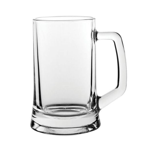 Large Straight Sided Glass Tankard - 670ml