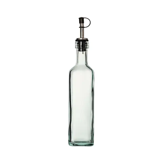 Recycled Square Glass Piri Bottle - 400ml