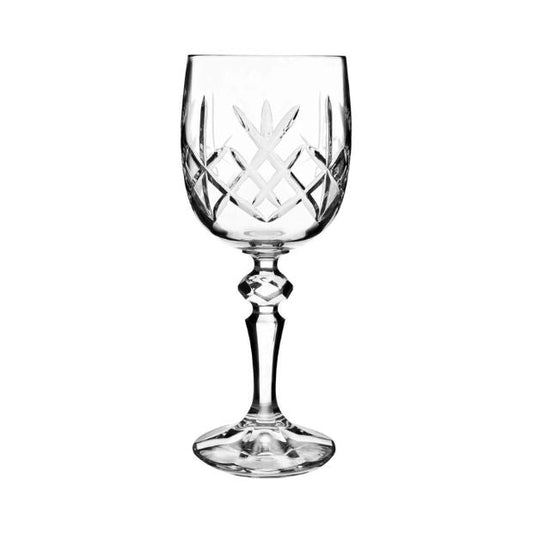 Flamenco Crystalite Full Cut Wine Glasses - 220ml - Set of 6