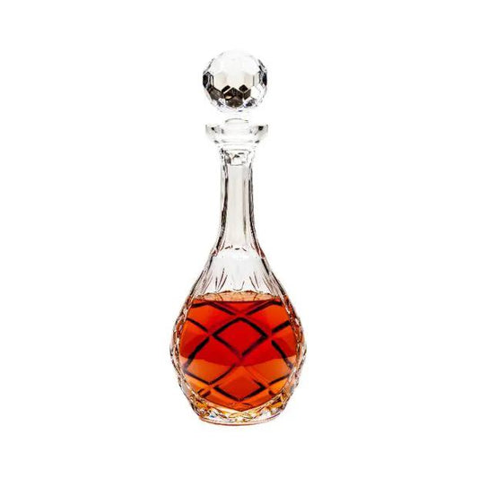 Cut Crystal Panelled Wine Decanter - 1Ltr