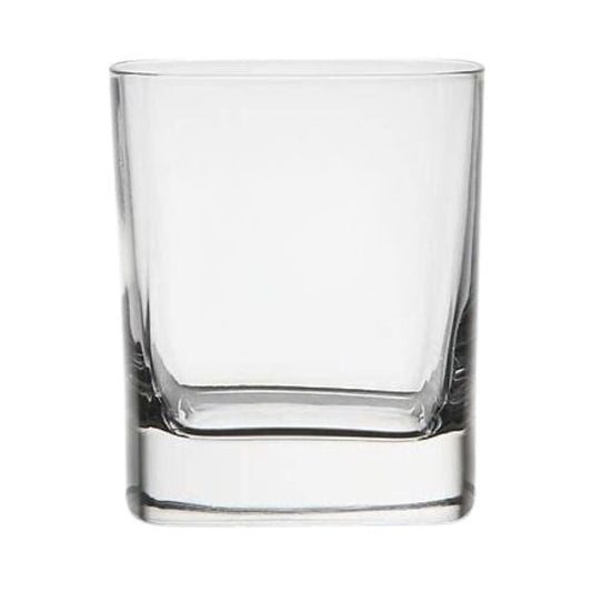 Luigi Bormioli DOF Square Glass Whisky Tumblers - 290ml - Set of 6
