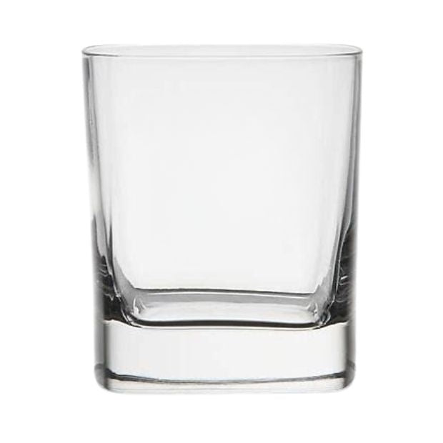 Luigi Bormioli DOF Square Glass Whisky Tumblers - 290ml - Set of 6