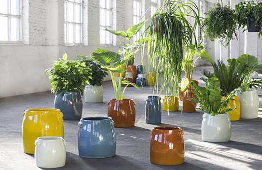 Orange Tabor Pot