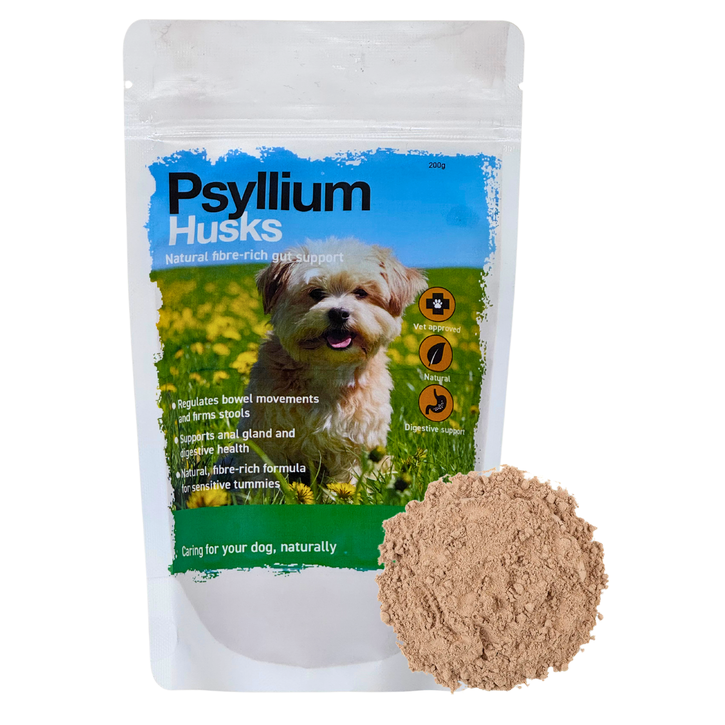 Psyllium 200g - Global Herbs  - Canine