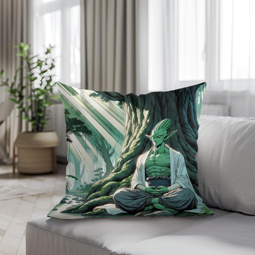 Verdant Wisdom Cotton Cushion