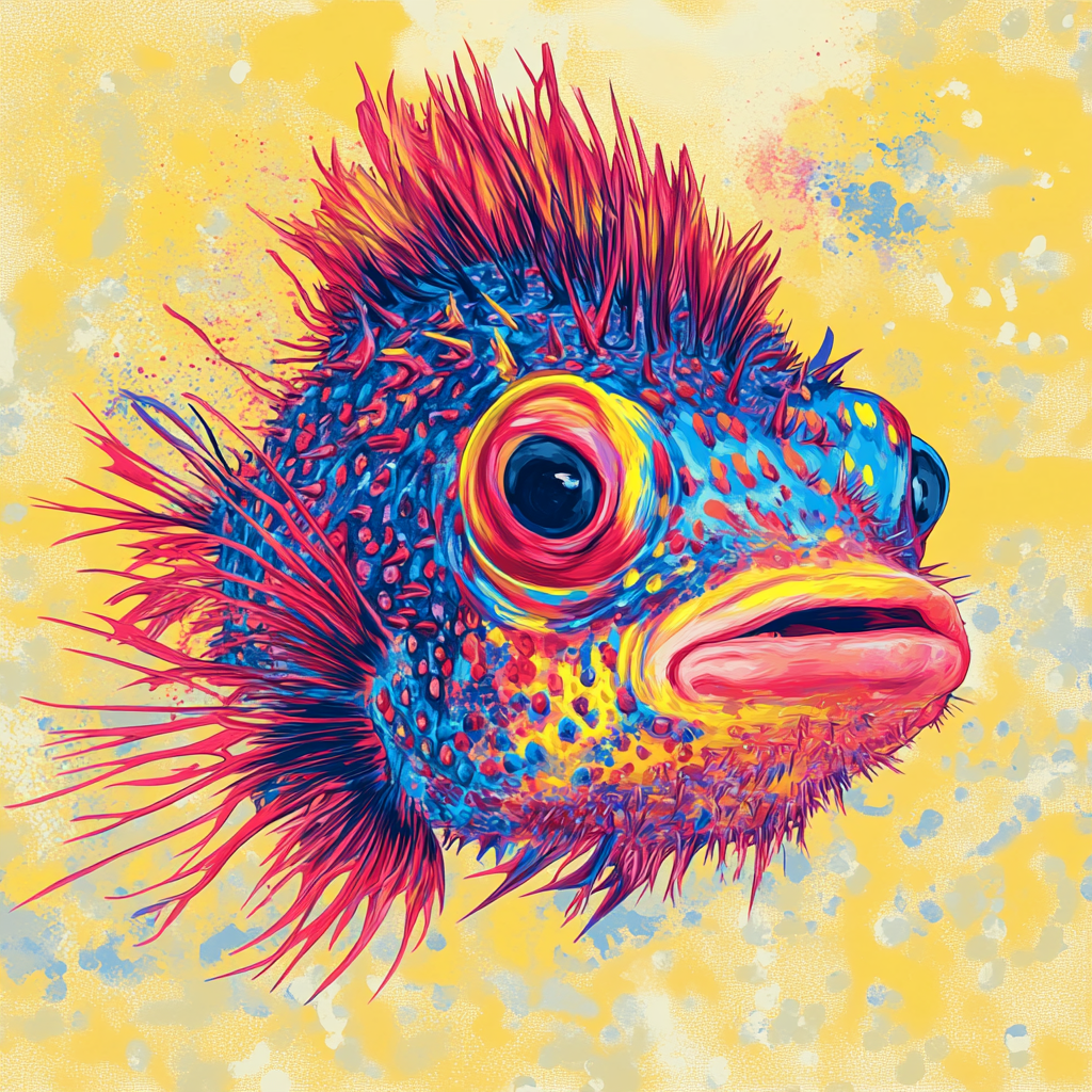 Pufferfish Radiance Canvas