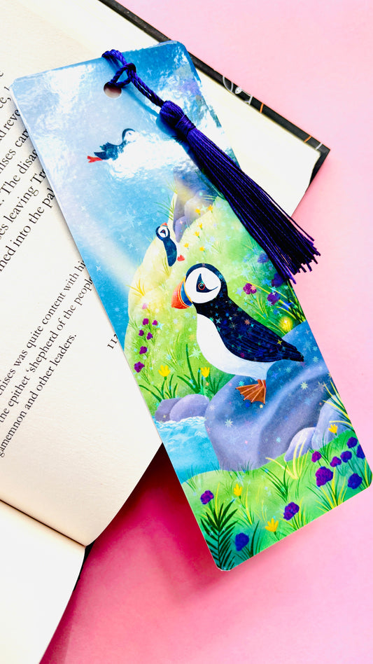 Puffin Holographic Bookmark- British Wildlife Gift