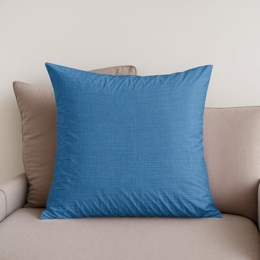 Pure Blue Cotton Cushion