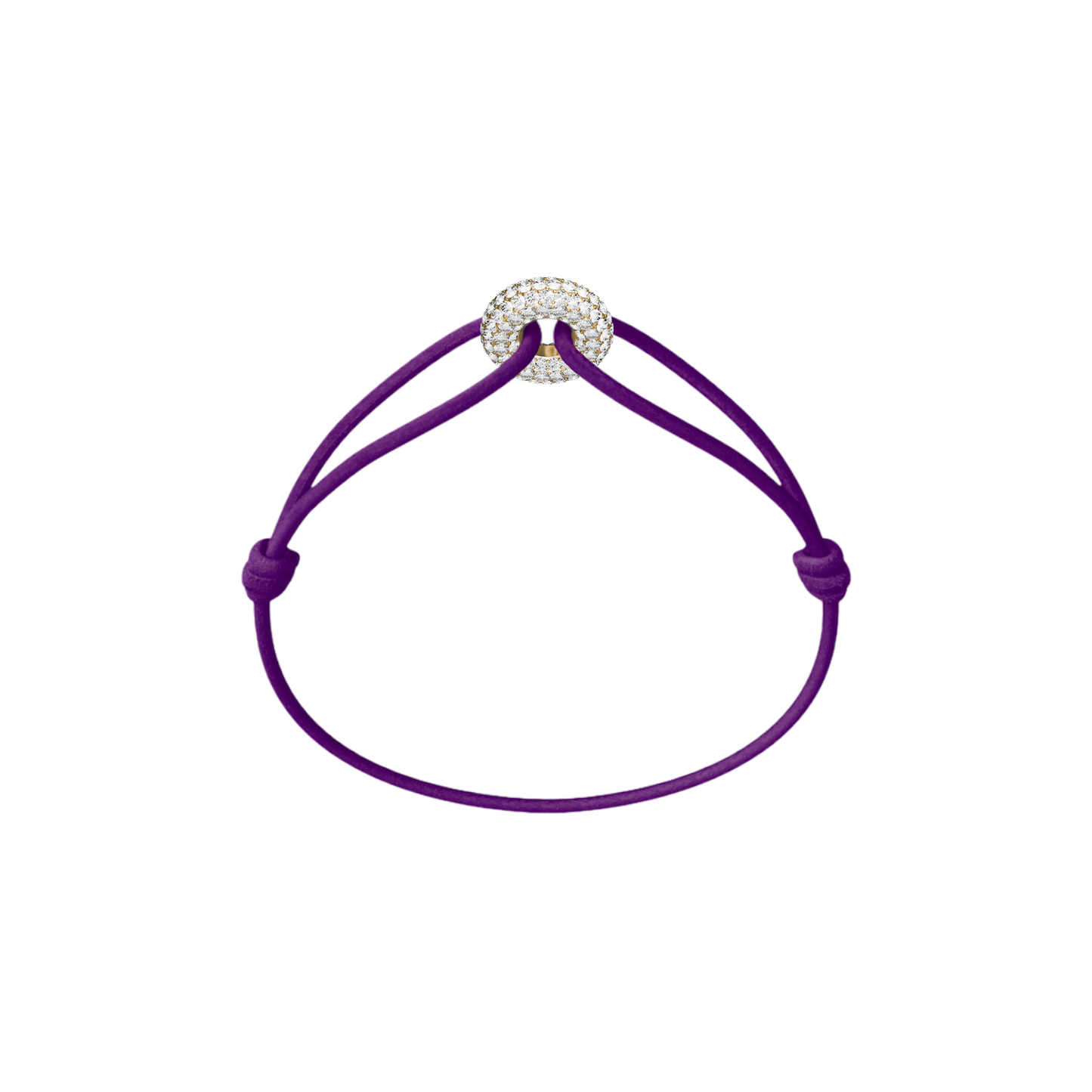 Mini Golden Soho Pavé Cord Bracelet