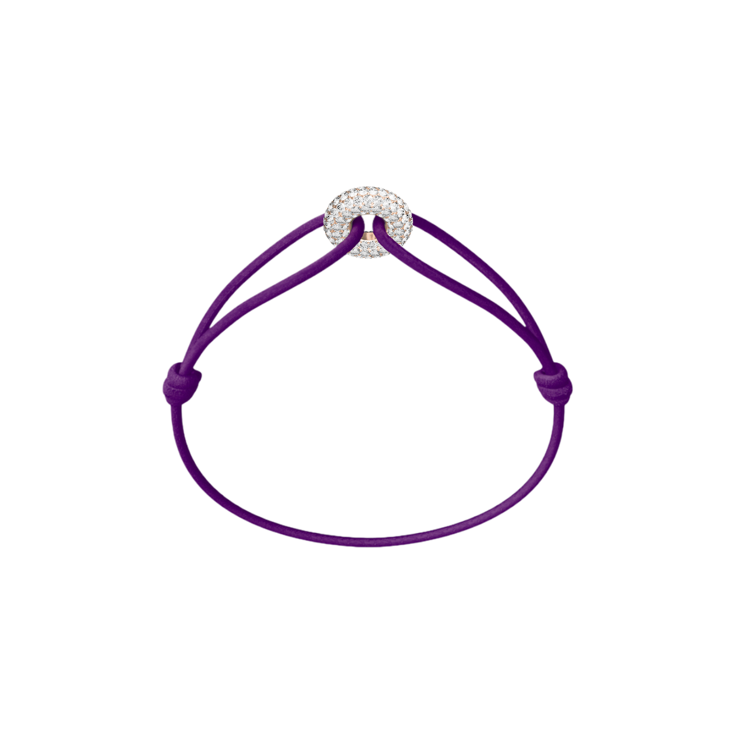 Mini Rose Soho Pavé Cord Bracelet