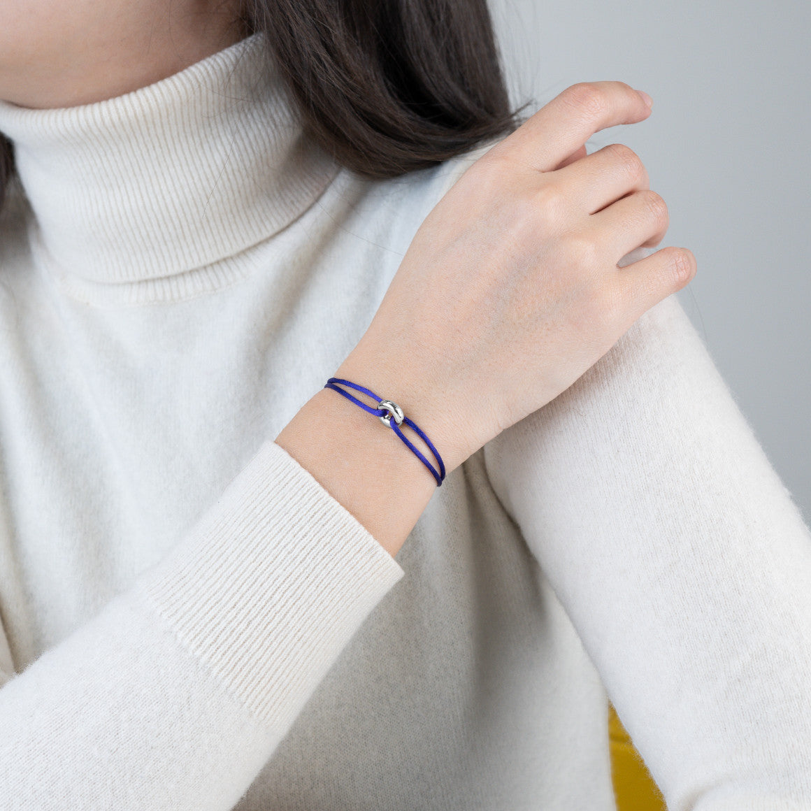 Mini Silver Soho Cord Bracelet